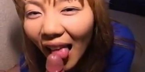 Japanese amateur sucking cock