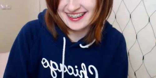 Cute Webcam Teen With Braces