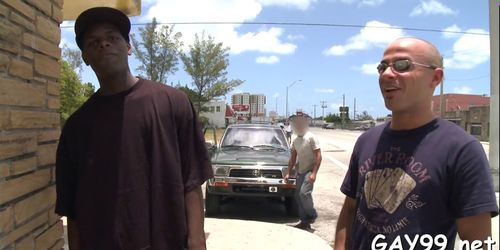 Wild interracial gay sex