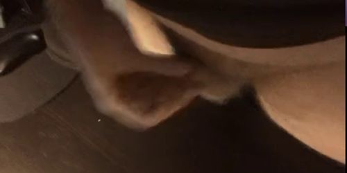 Extreme cum on the desk