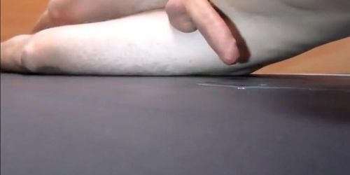 Pushups humping cum closeup