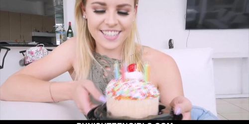 Aubrey Sinclair gets her teen twat filled with cum