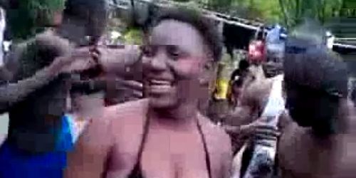 african slut get fucked on public