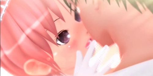 Cute anime bride fucking hardon gets messy facial