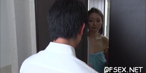 Slutty nipponese sweetheart nachi kurosawa fucked well