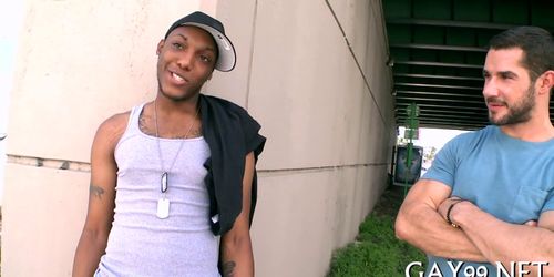 Muscle black gay fucked