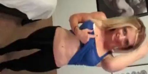 Fit blond girl fucked and filmed POV