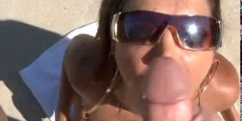 Gorgeous milf Franceska Le POV blowjob & facial cum