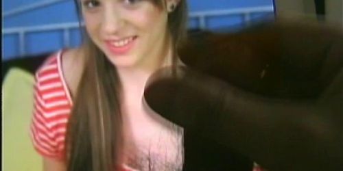 Teen babe teases and gets my cum