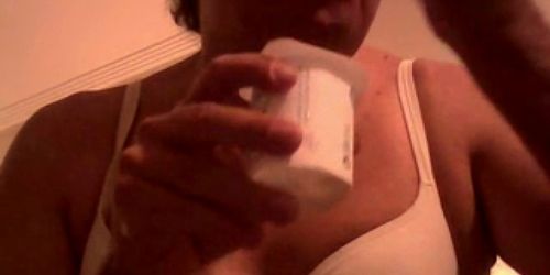 eating cum, comiendo mi semen