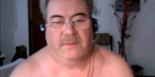 hot argentinian grandpa wanking and cumming