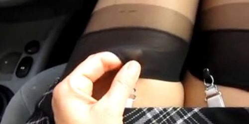 NYLON LEGS IN CAR