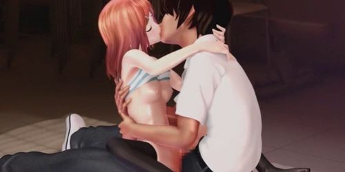 Tied up animated gets mouth laid