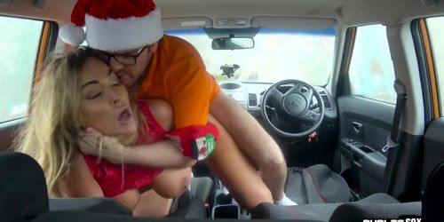 Busty Kiwi Publicly Fucked by Driving Instructor