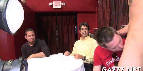 Boys suck a cock in public