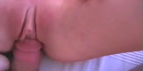 Blonde teen sucking and fucking