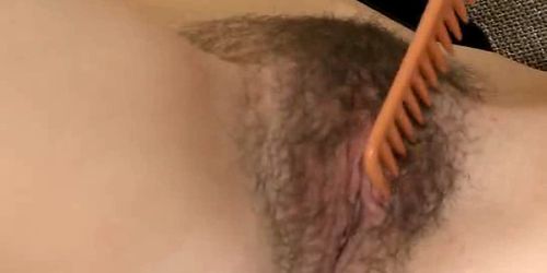 Brunette Lets Her Boyfriend Lick Her Hairy Pussy