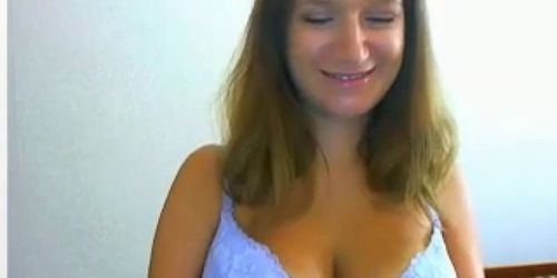 Cute Teen Does A Striptease