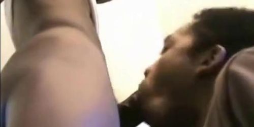 Tall Skinny Black Boy Cums In Very Pretty Mouth