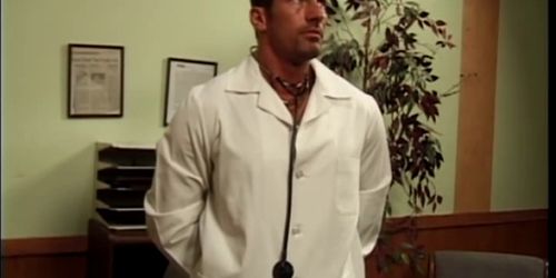 Muscular stud fucks big breasted blonde