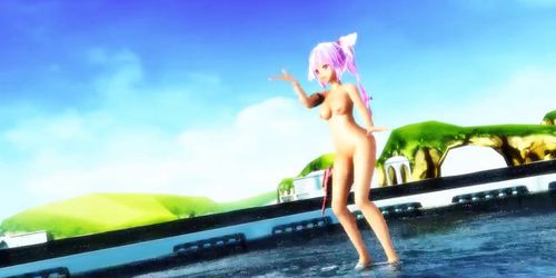 MMD Nude Water Dance