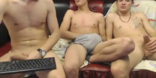 Young guys fool around naked on cam