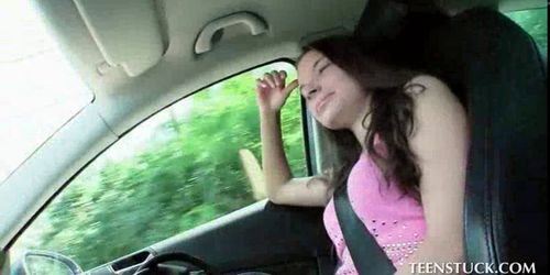 Babe in need for a ride gets fucked instead