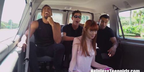 Redhead in Bdsm Gang Bang