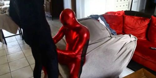 2 men in zentai lycra p1