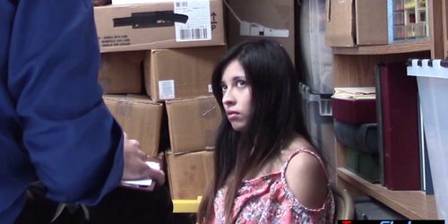 Latina teen cheater vendor fucked hard to keep her job