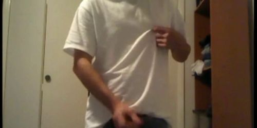 Handsome Boxers Tosser Drinks His Own Load