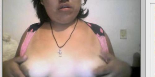 mexicana muestra tetas