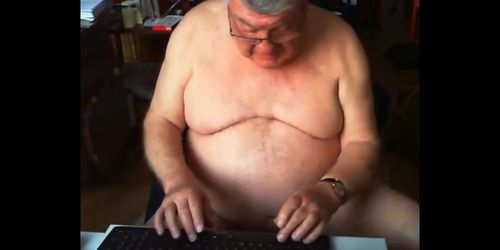 grandpa stroke on webcam