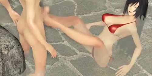 Divine animated slut with big tits