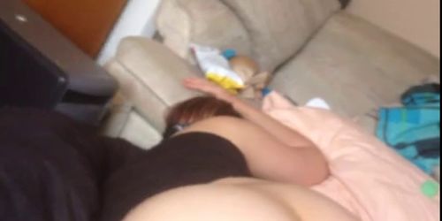 Blindfolded PAWG fucks herself & her BBC (Repost)