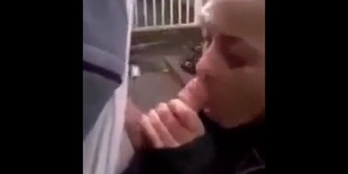 Irish Girll Sucking and Fucking in Alleyway