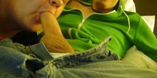 SUCKING OFF HIS YOUNG UNCUT NEIGHBOR