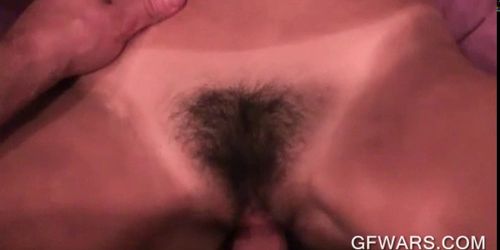 POV style pussy fuck with hairy brunette ex-girlfriend (Ex Girlfriend)