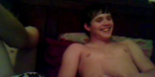 Straight Friends Jerk Each Other Off for Fake Cam