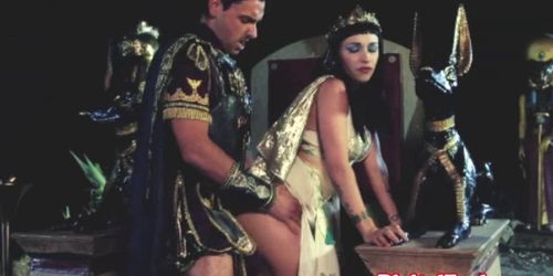 Busty Cleopatra seducing Mark Anthony