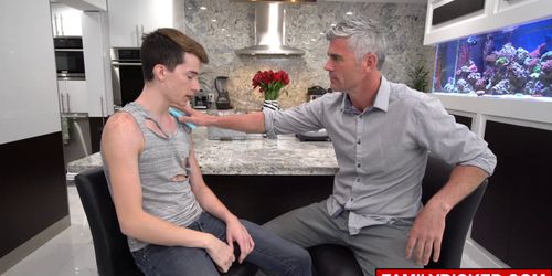 Twinks boycunt rammed by stepdad cock