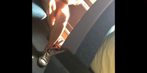 upskirt on  train