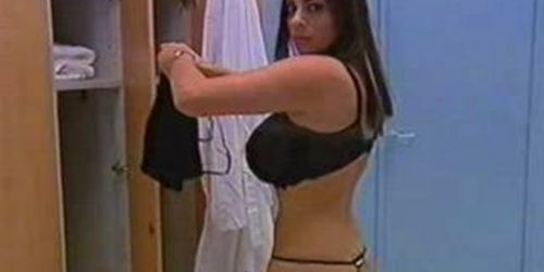 Linsey Dawn McKenzie in the salon.