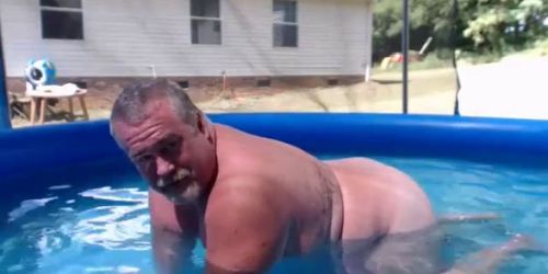 Naked Pool Dad