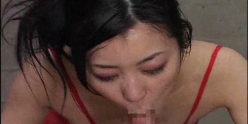 Mosaic No sound: Asian Teen and Some Cumshots