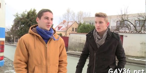 Two gay fellows fuck hard