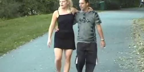 Blonde likes public fucking