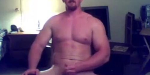 Str8 Ginger Muscle Stud Jerks Off  Cums  Webcam  - Exip