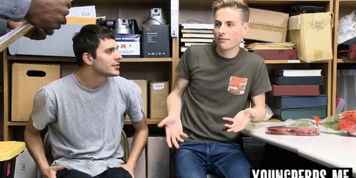 Twink couple stripsearched and hardcore fucked bareback