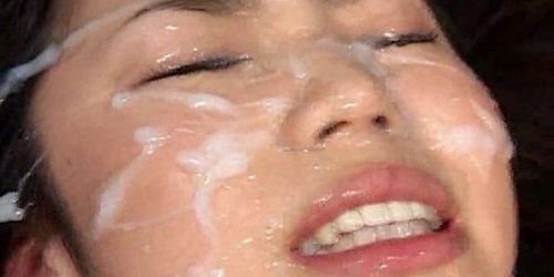 Mosaic; sexy asian cum facials